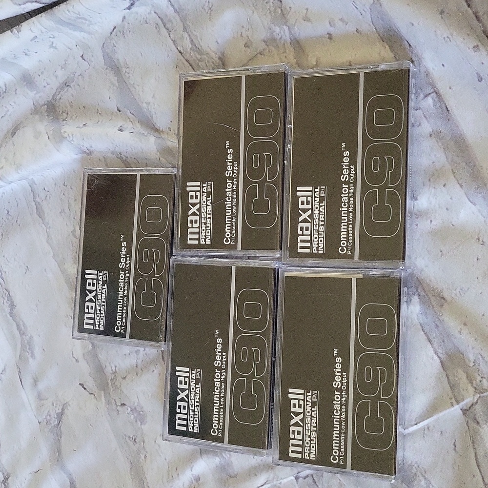 Maxell professional C90 Cassettes set of 5 new